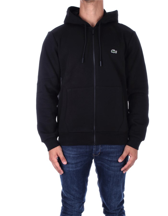 LACOSTE Felpe Con Cappuccio SH9626 Nero