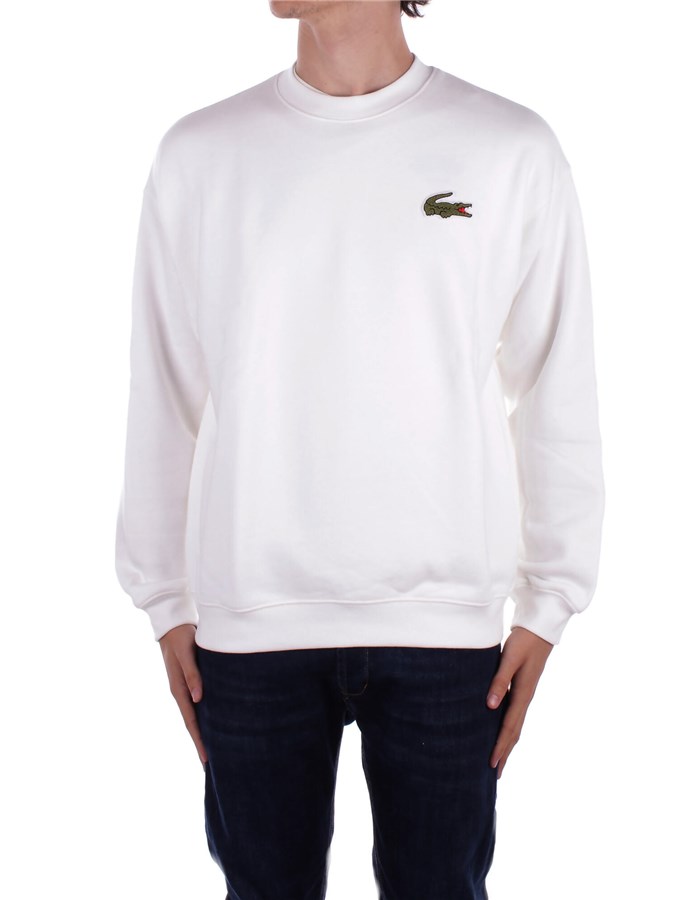 LACOSTE Felpe Felpe Girocollo SH2741 Panna