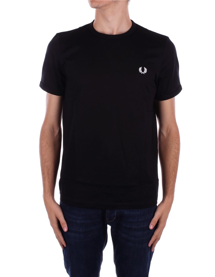 FRED PERRY Manica Corta Black