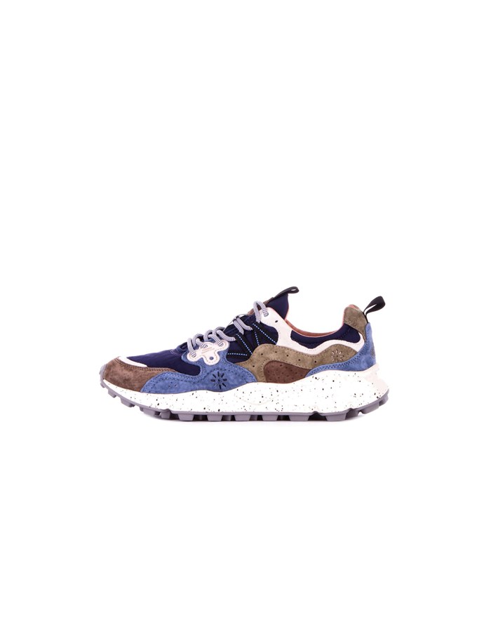 FLOWER MOUNTAIN Sneakers Alte 2017816 01 Marrone blu