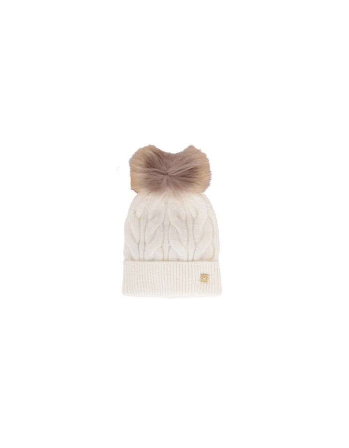 MANILA GRACE Cappelli Beanie MFJF24F072 Latte