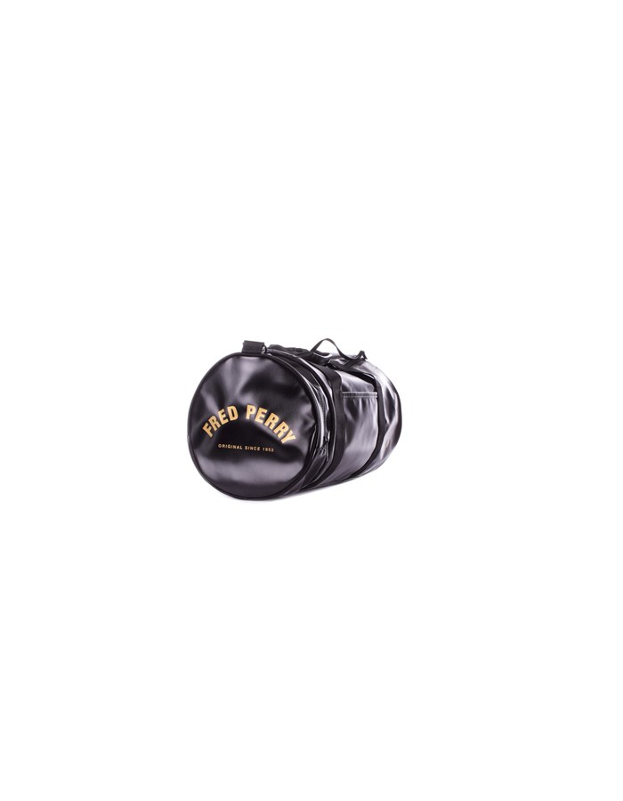 FRED PERRY Foldable bag Black gold