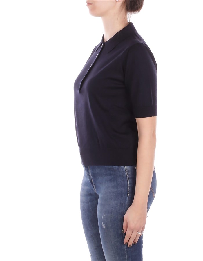 ALPHA STUDIO Maniche Corte Blu notte