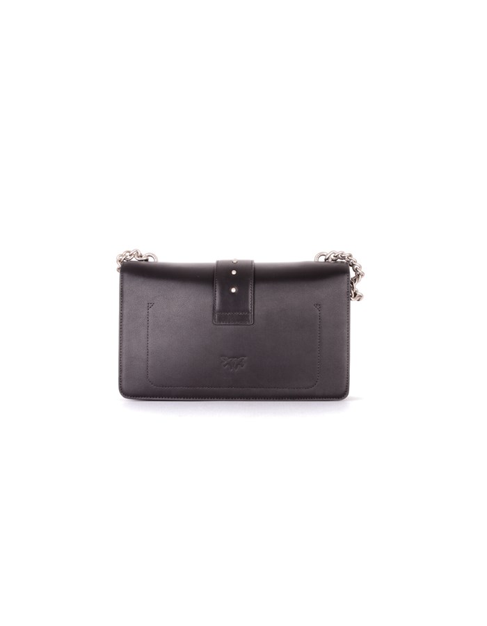 PINKO Hand Bags Black silver