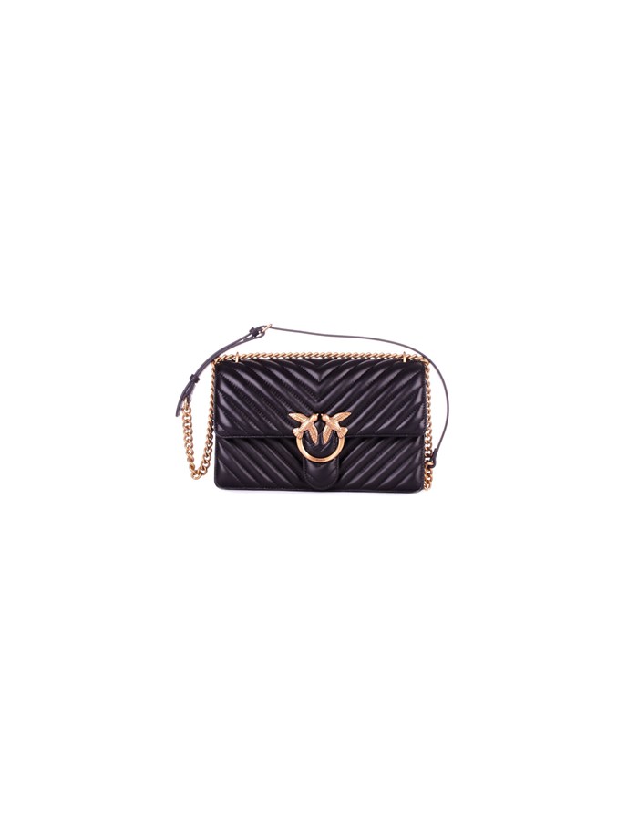 PINKO Shoulder Bags Black gold