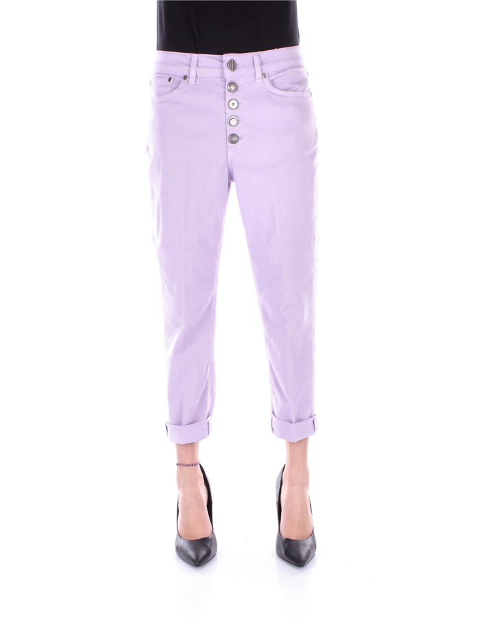 DONDUP Trousers Cropped DP268B BS0030PTD Lilac