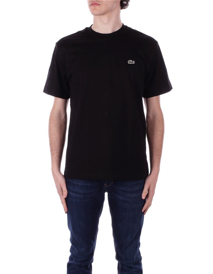 LACOSTE Short sleeve Black