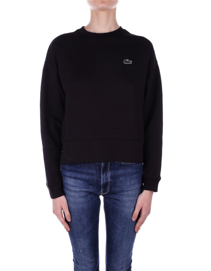 LACOSTE Felpe Girocollo Nero