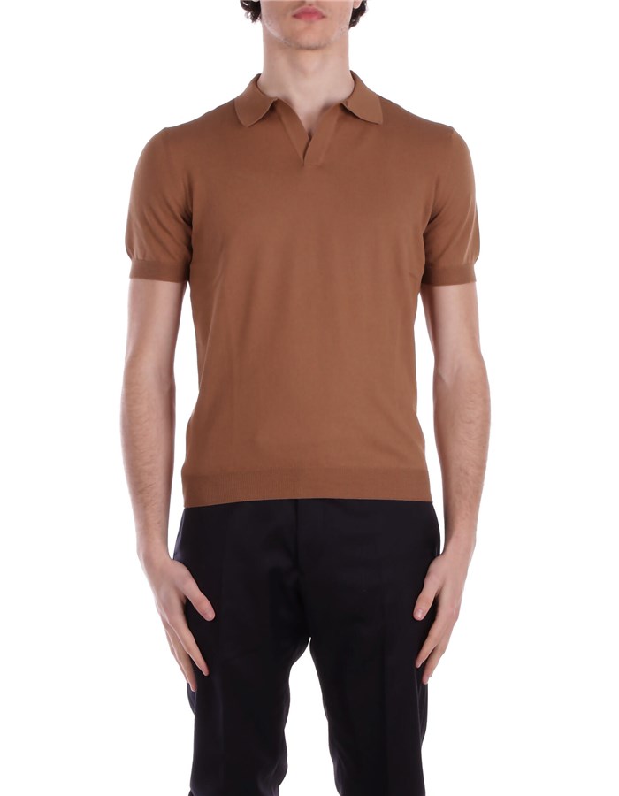 TAGLIATORE Short sleeves Camel