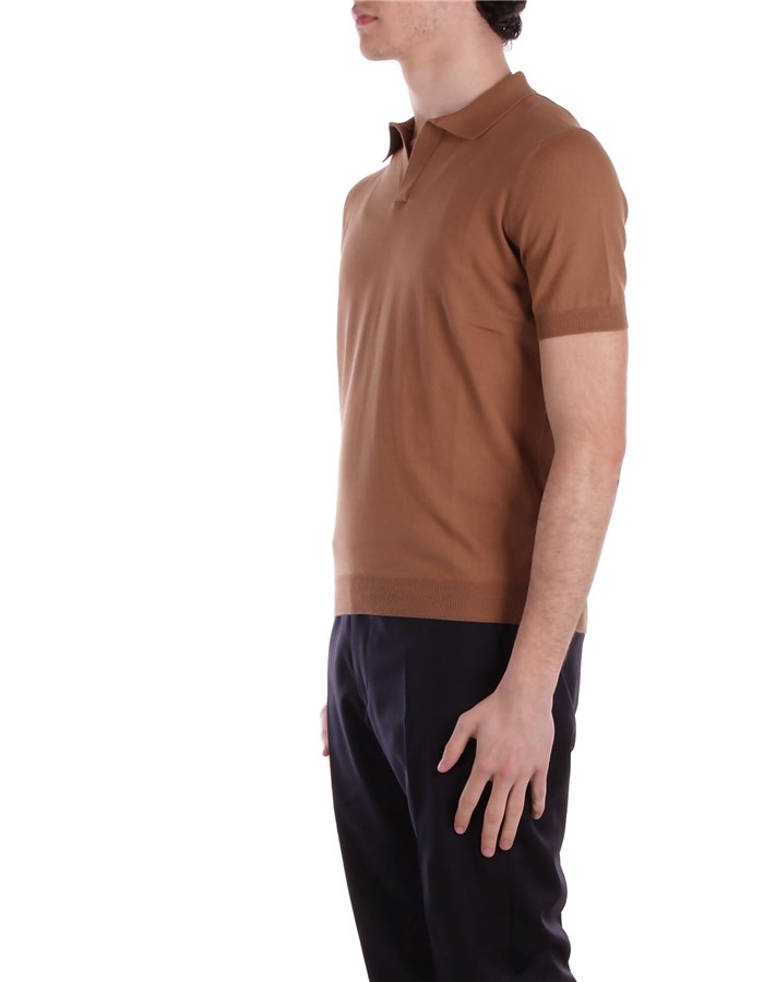 TAGLIATORE Short sleeves Camel