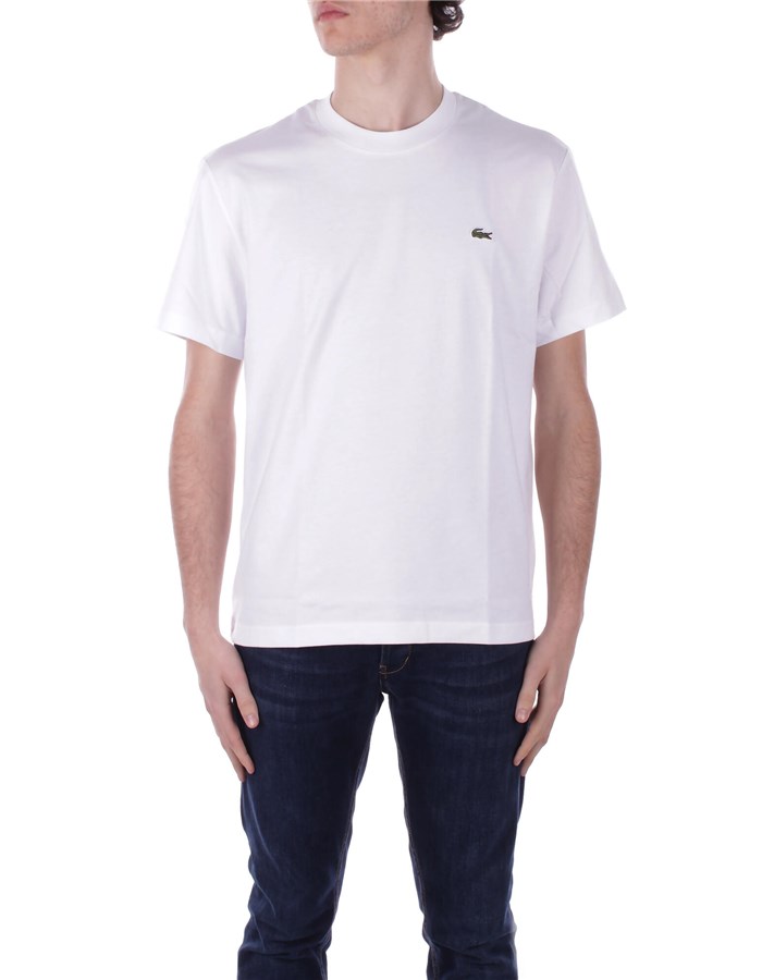 LACOSTE T-shirt Manica Corta TH7318 Bianco