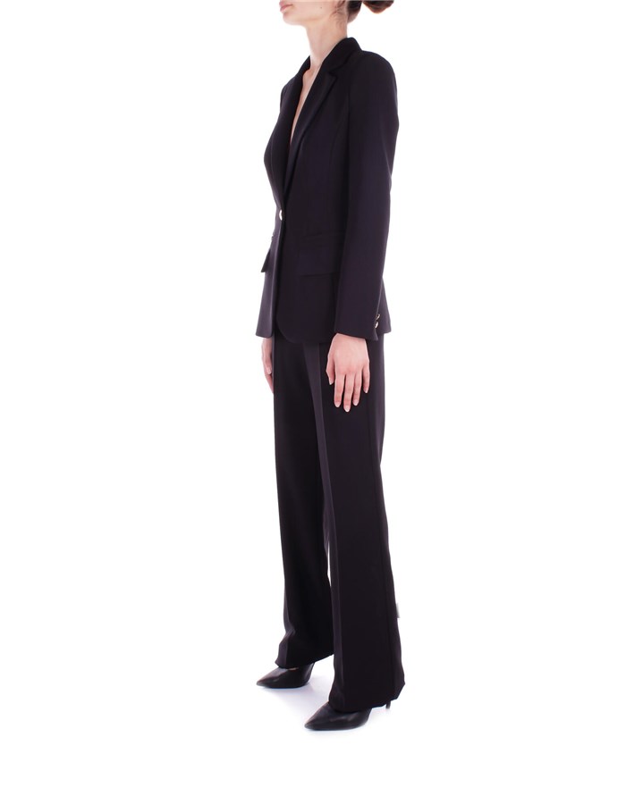 ELISABETTA FRANCHI Single-breasted suits Black