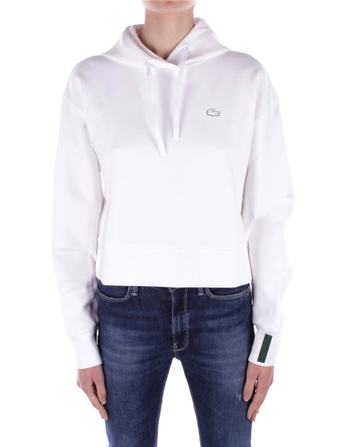 LACOSTE Con Cappuccio Bianco