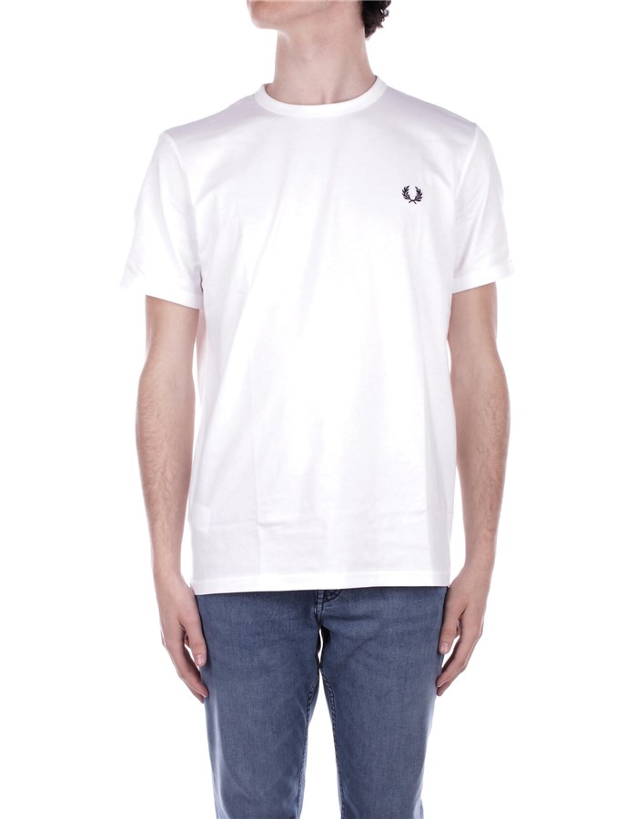 FRED PERRY Manica Corta White