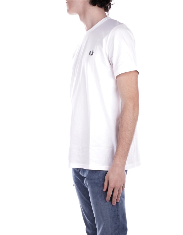 FRED PERRY Manica Corta White