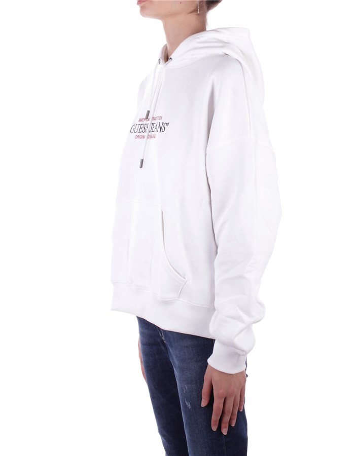 GUESS Hoodies white