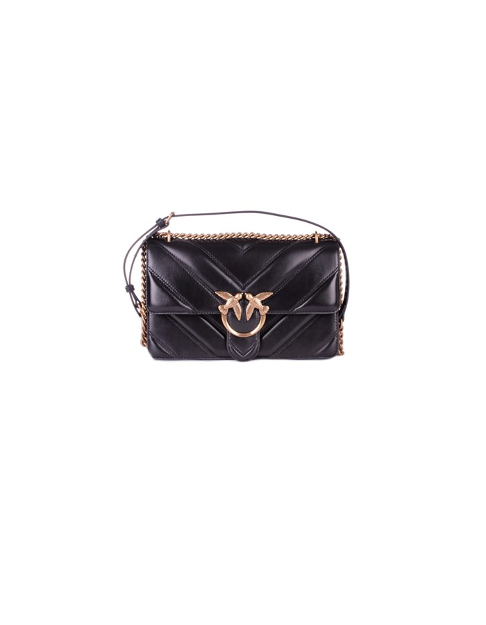 PINKO Borsa Nero gold