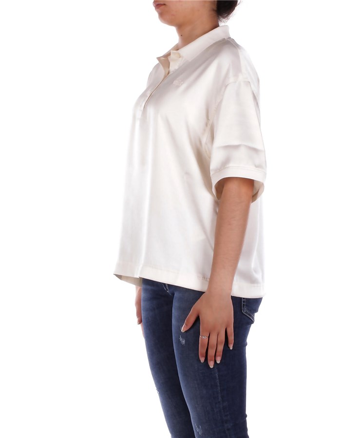 LACOSTE Camicie Maniche Corte Panna