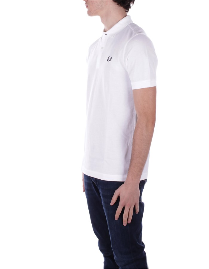 FRED PERRY Maniche Corte White