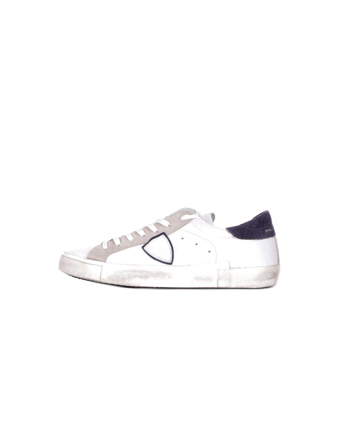 PHILIPPE MODEL PARIS Sneakers Basse PRLU Bianca blu