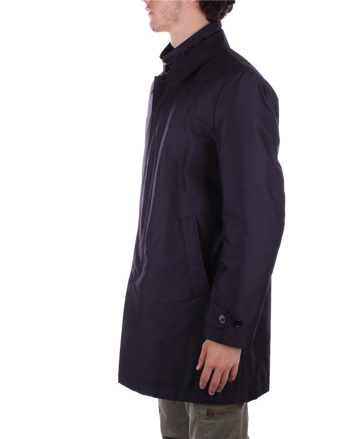 FAY Overcoat Blue