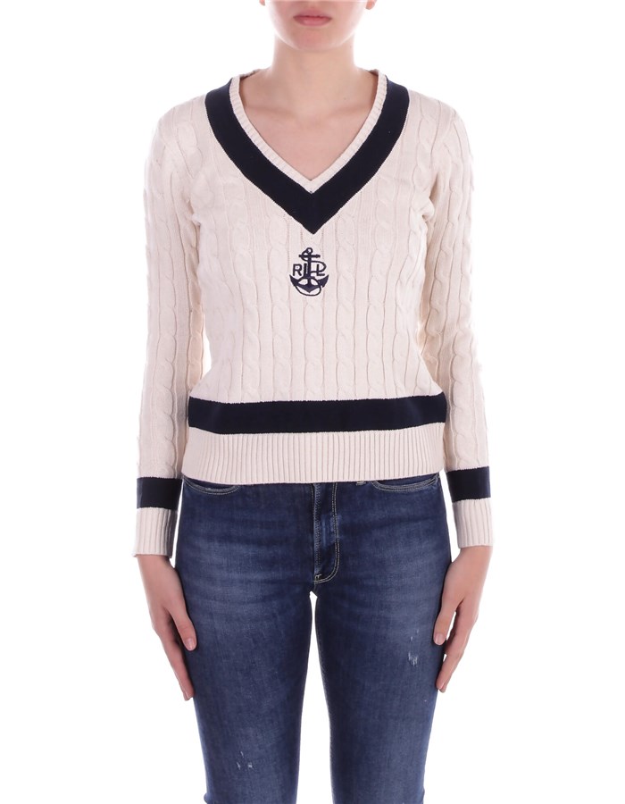 RALPH LAUREN Maglia Crema