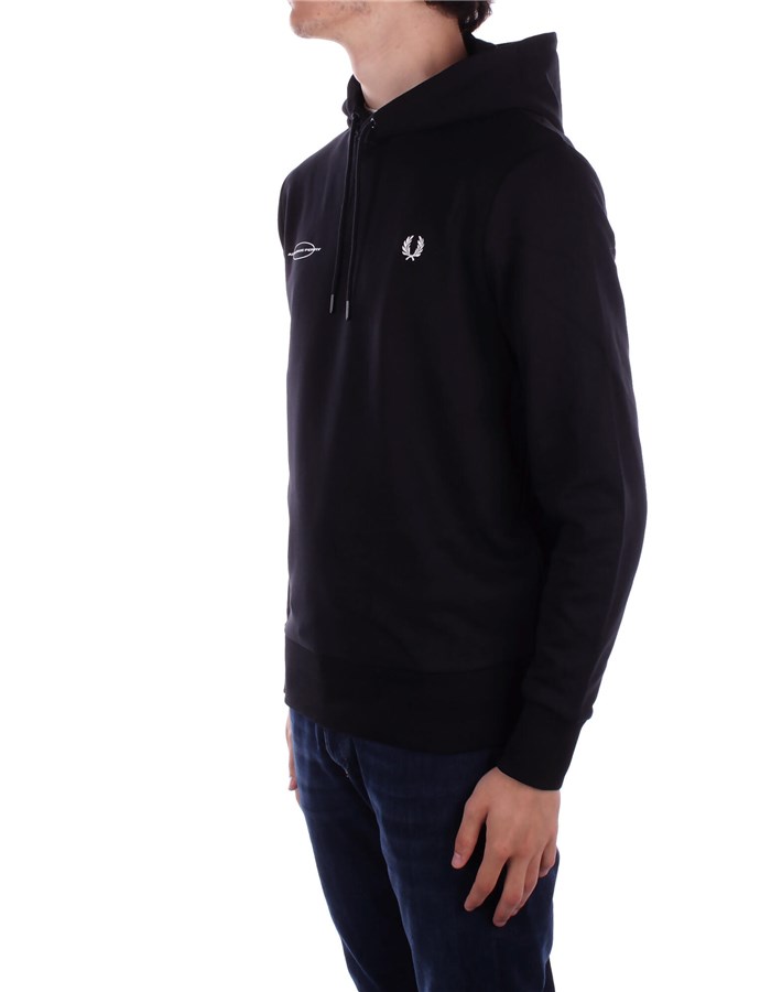 FRED PERRY Con Cappuccio Black