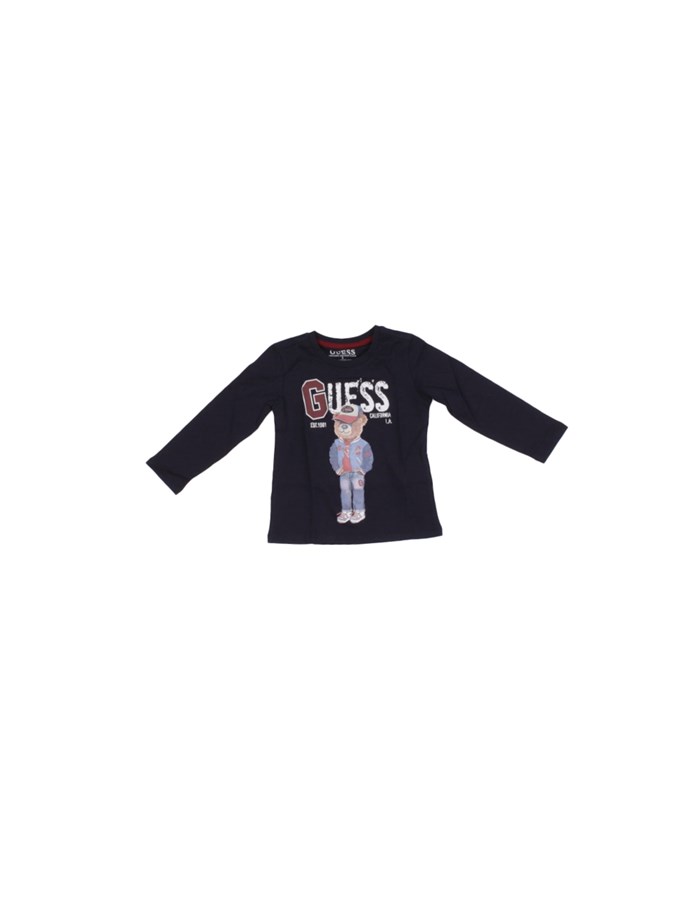 GUESS Manica Lunga Blu