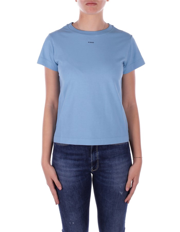 PINKO Short sleeve Light blue