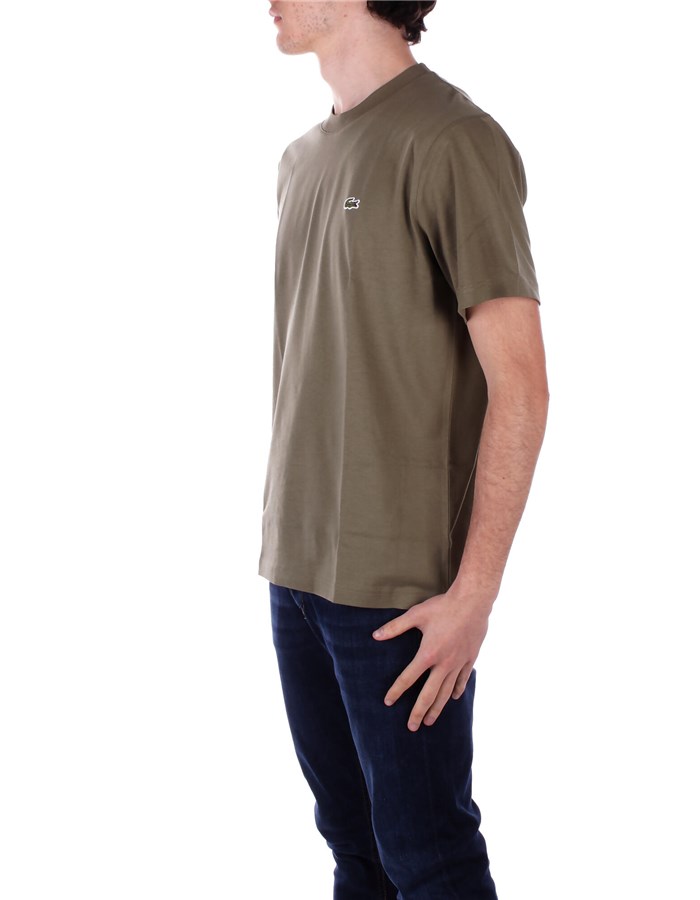 LACOSTE Short sleeve Military