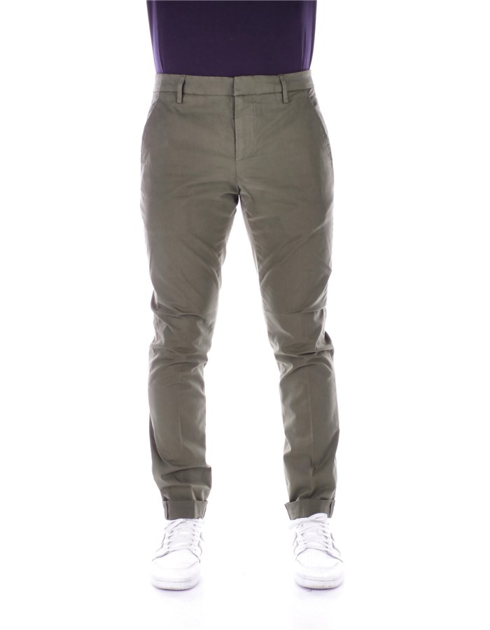 DONDUP Trousers Slim UP235 GSE046PTD Military green