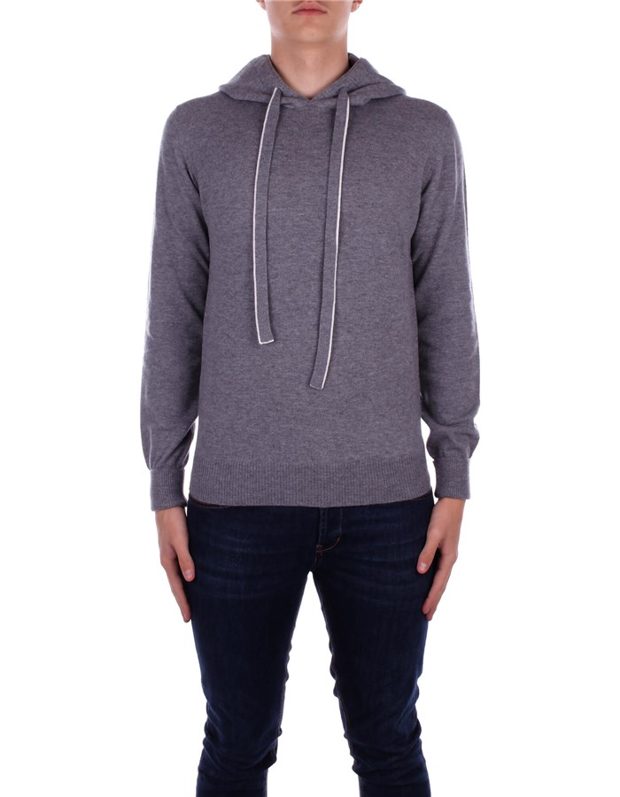 ALPHA STUDIO Hoodies Medium gray