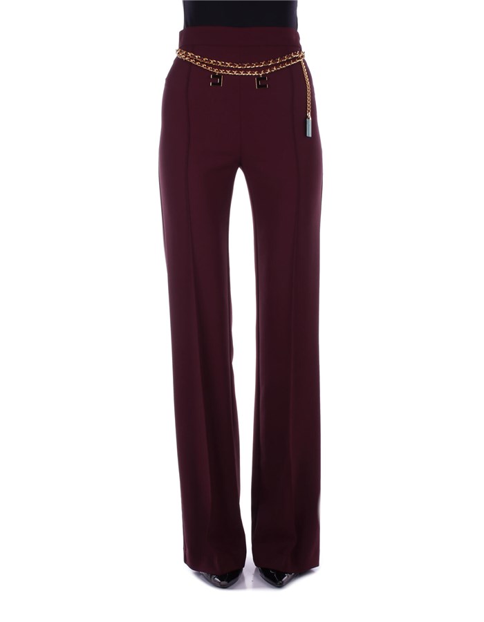 ELISABETTA FRANCHI Pantaloni Eleganti PAT3546E2 Bordeaux