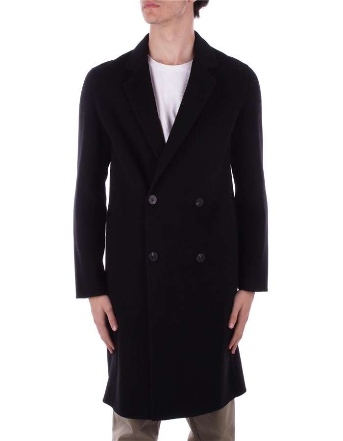 ALPHA STUDIO Overcoat Black