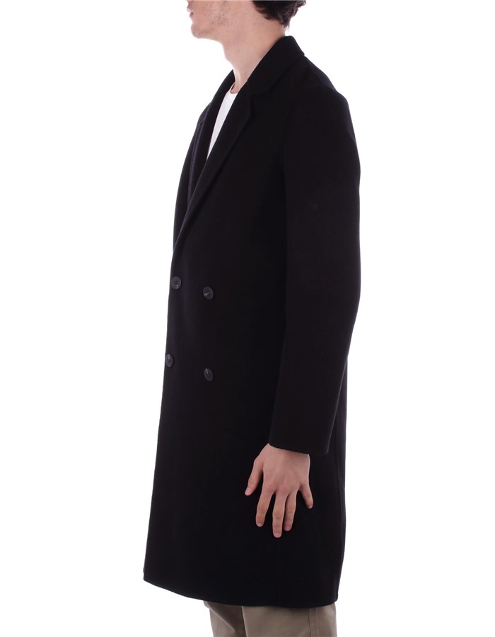 ALPHA STUDIO Overcoat Black