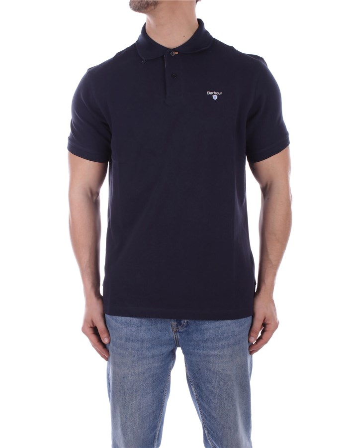 BARBOUR Short sleeves Navy blue