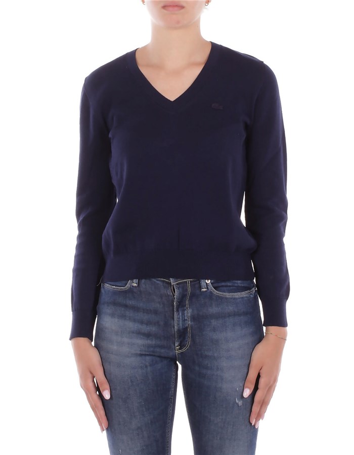 LACOSTE Scollo A V Blu