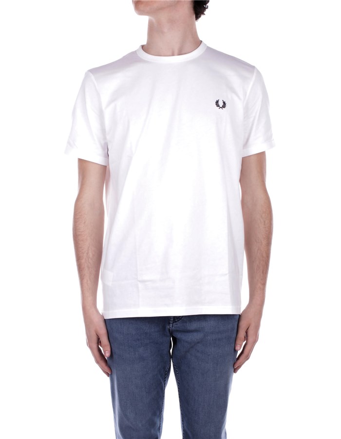 FRED PERRY Manica Corta White