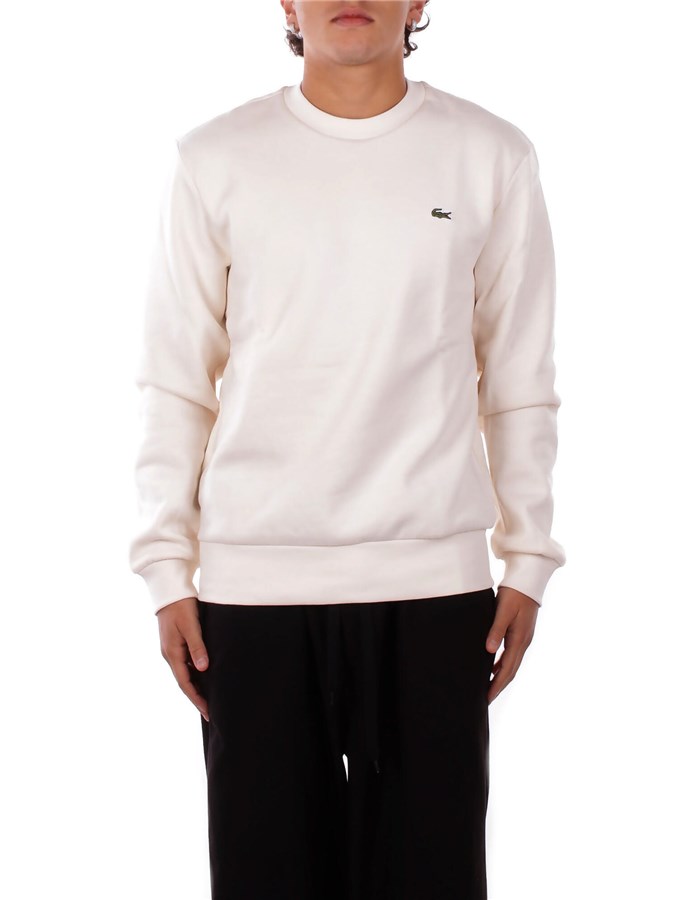 LACOSTE Felpe Girocollo Panna