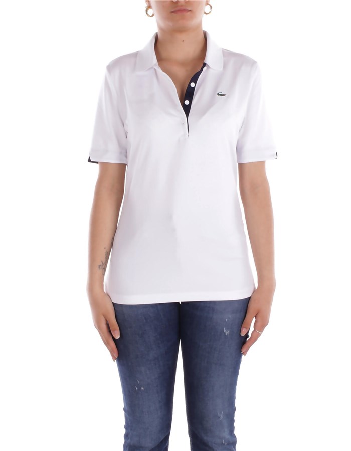 LACOSTE Maniche Corte White