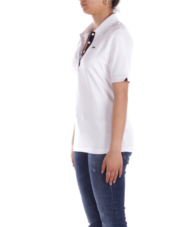 LACOSTE Maniche Corte White