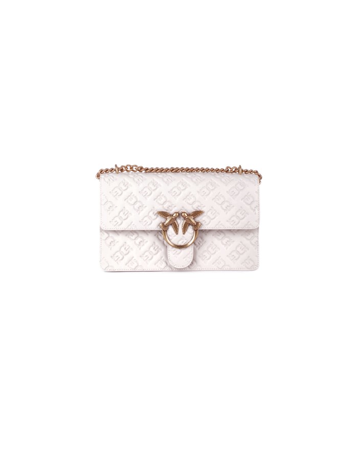 PINKO  Borsa 100941A1YB bianco Seta