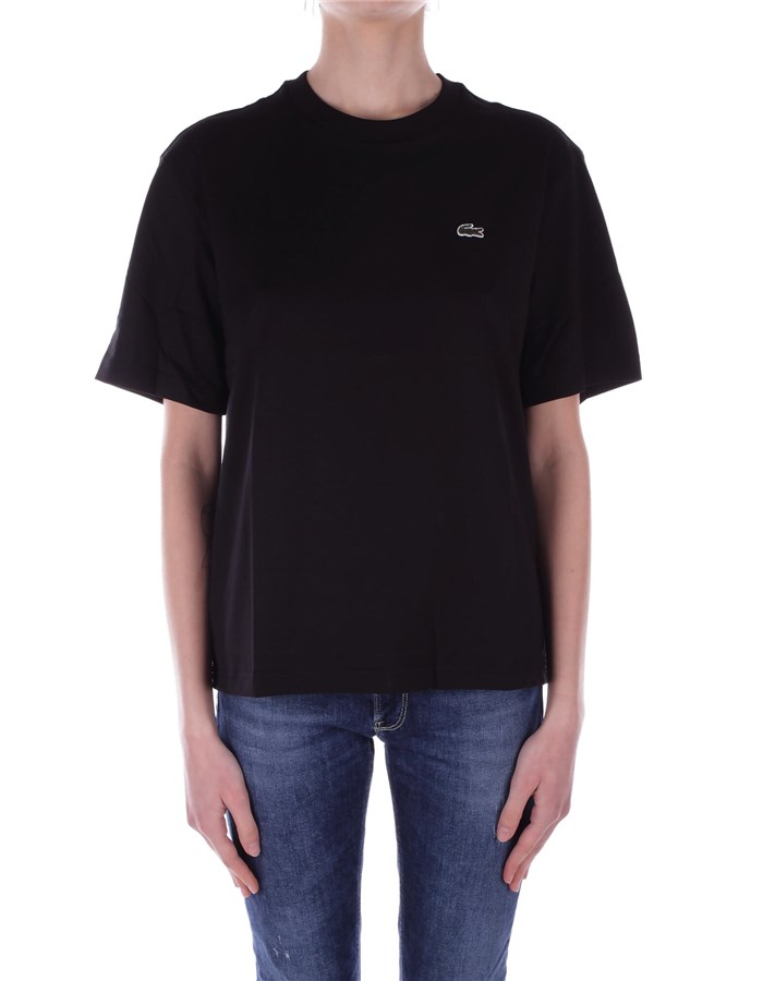 LACOSTE Short sleeve Black