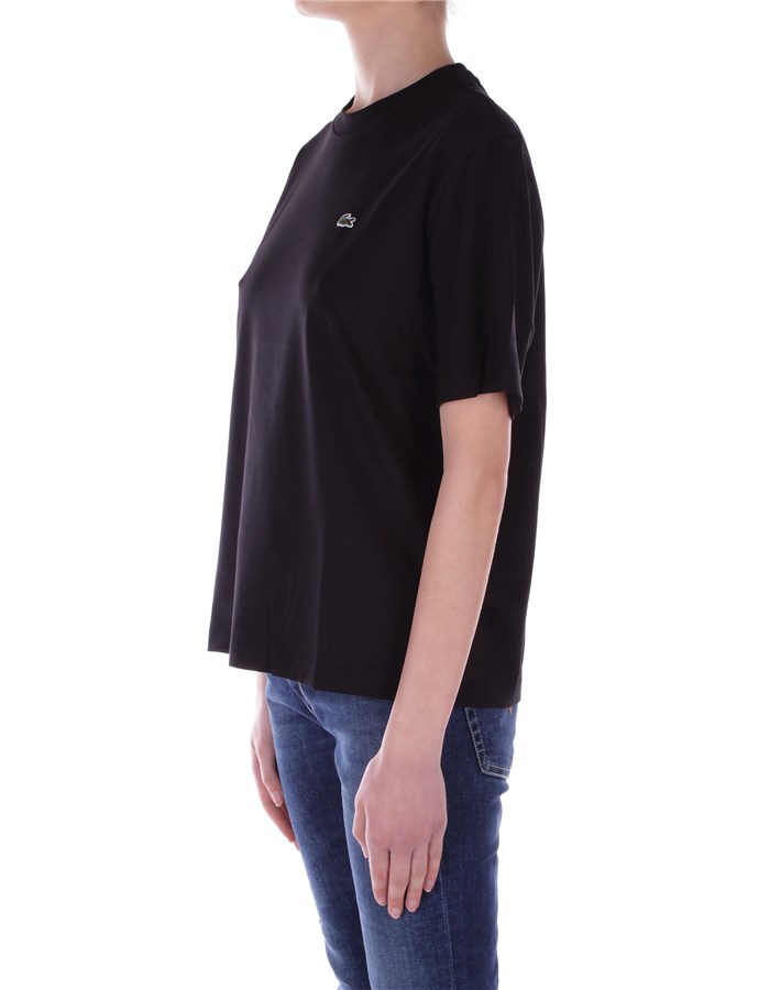 LACOSTE Short sleeve Black