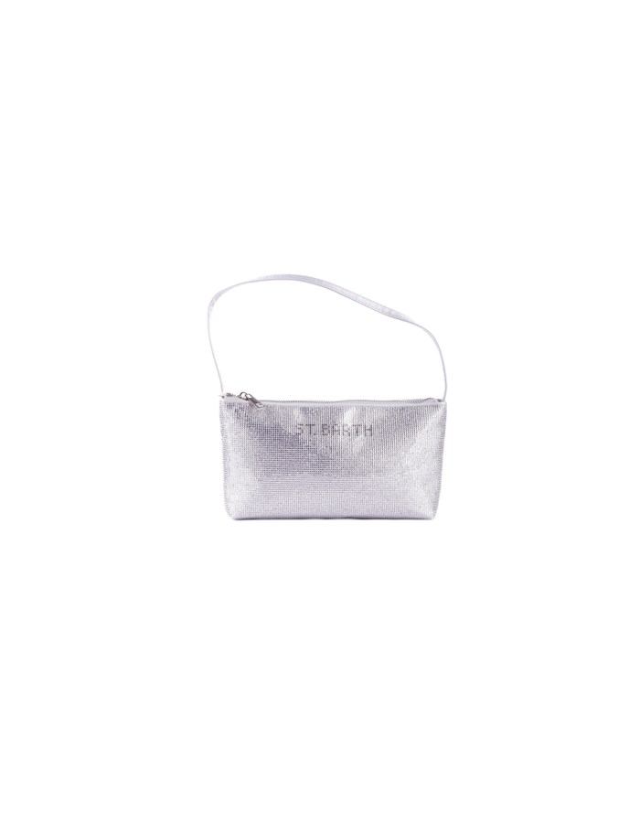 MC2 SAINT BARTH Evening Clutch Bag Silver