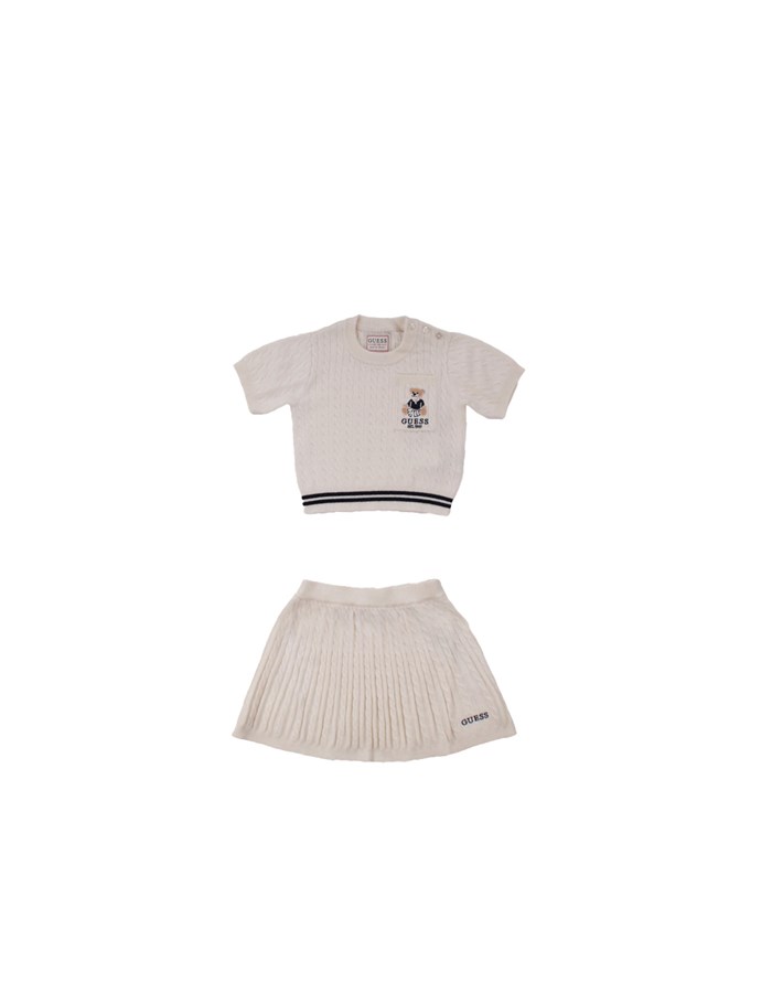 GUESS Skirt + Sweatshirt Cream