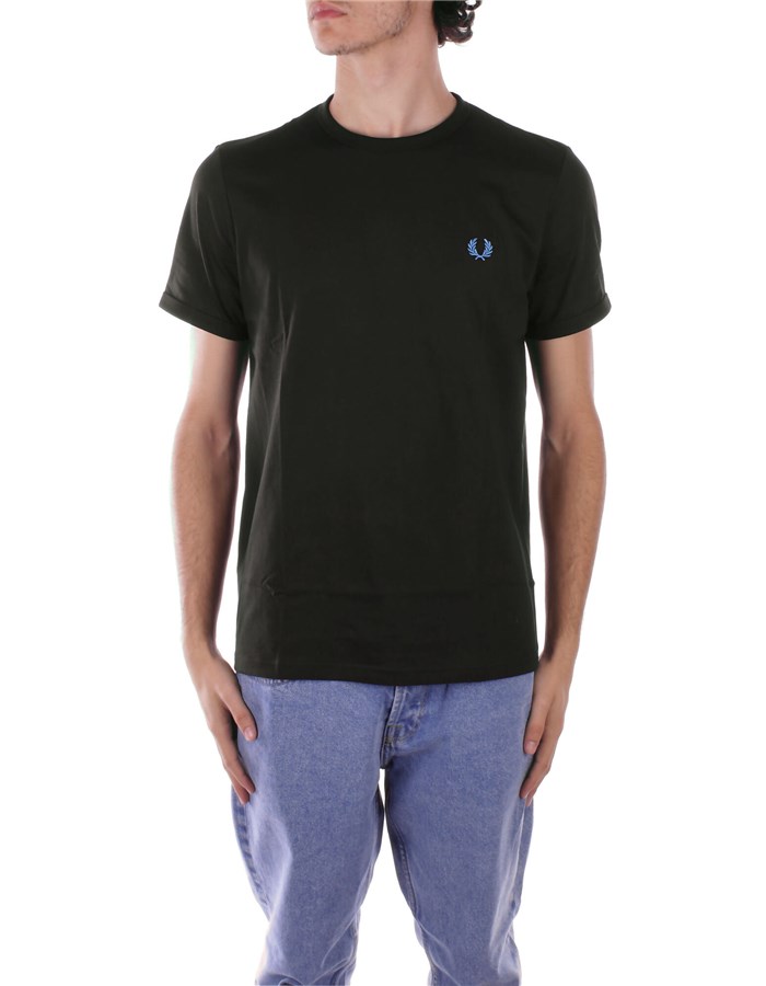 FRED PERRY T-shirt Manica Corta M3519 Verdone