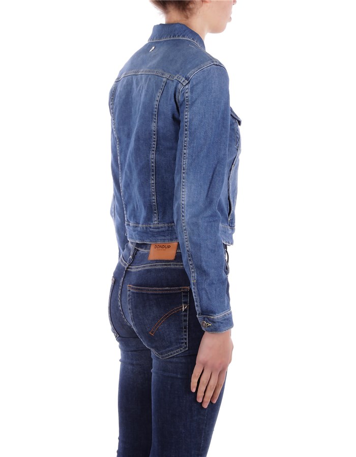 DONDUP Giacche Denim Donna DJ460DSH365IQ2 4 