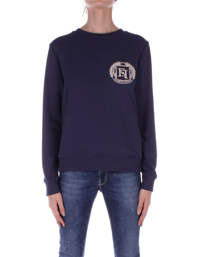 ELISABETTA FRANCHI Crewneck  Navy