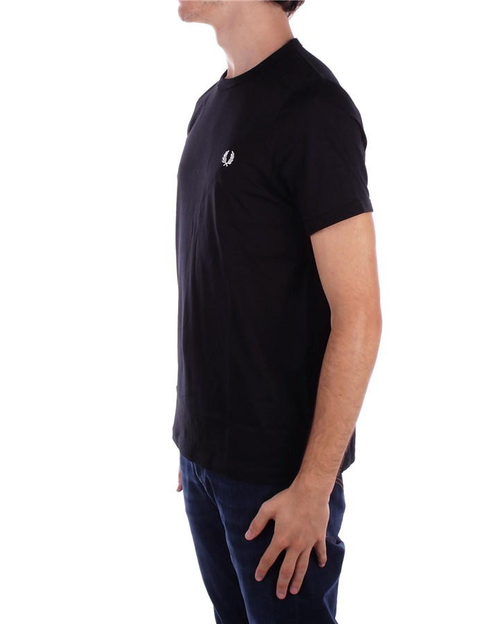 FRED PERRY Manica Corta Black